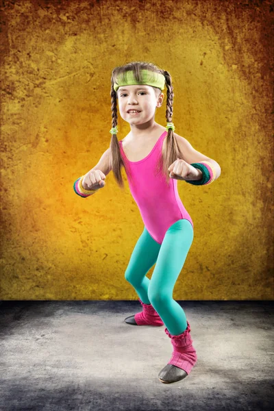 Little Fitness Girl — Stock Photo, Image