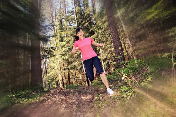 Jogging kvinna — Stockfoto