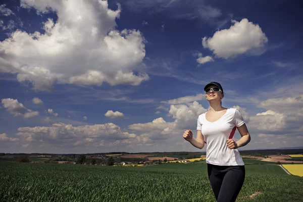 Femme de jogging — Photo