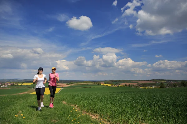 Jogging kvinnor — Stockfoto