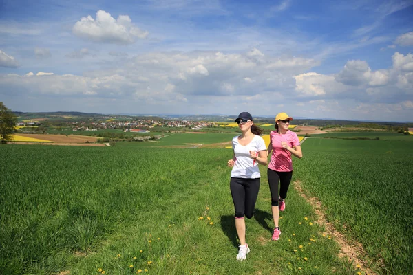 Jogging kvinnor — Stockfoto