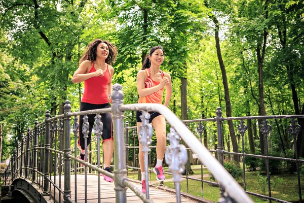 Mulheres em jogging — Fotografia de Stock