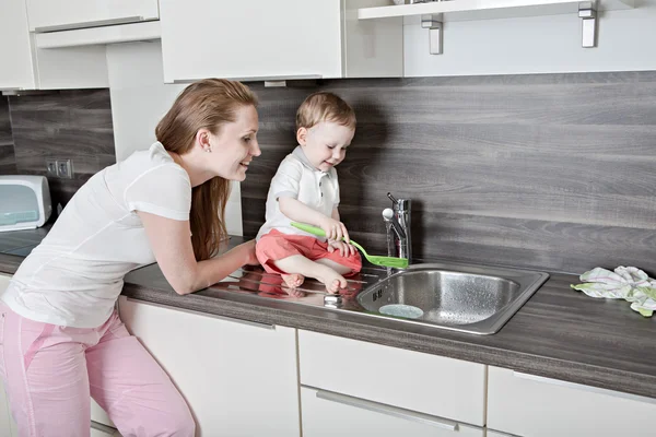 In the kitchen — Stock Photo, Image