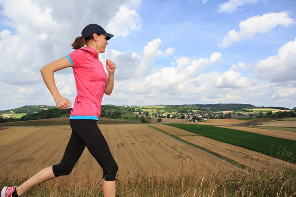 Joggen de Frau — Stockfoto