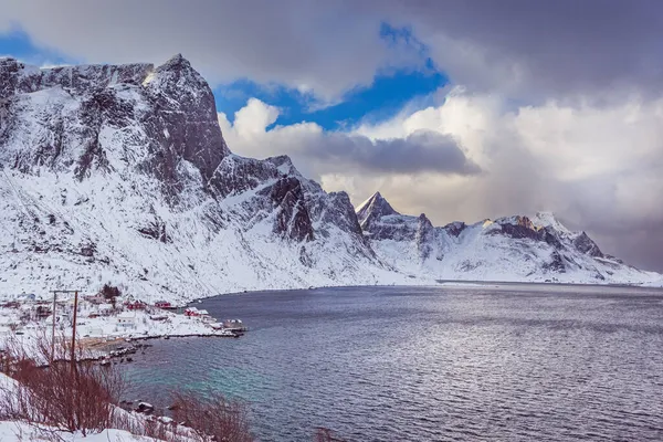 Das Westliche Ende Der Lofoten Inseln Der Nähe Eines Lofoten — Stockfoto