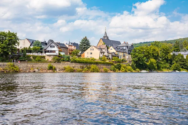 Saalburg Alemania Circa Julio 2021 Lago Presa Bleiloch Cerca Saalburg —  Fotos de Stock