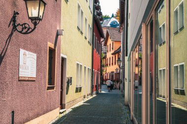 KULMBACH, GERMANY - CIRCA AĞust, 2021: Kulmbach, Bavyera, Almanya