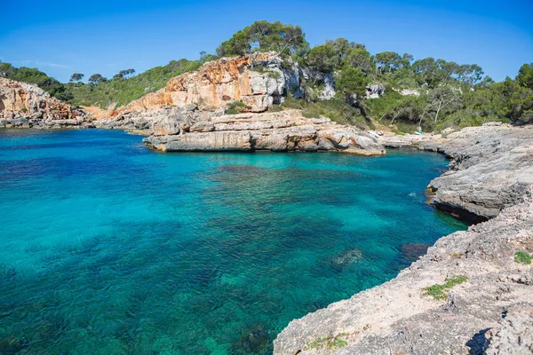 Cala Salmunia Öböl Mallorca Szigeten Baleár Szigetek Földközi Tengeren Spanyolország — Stock Fotó