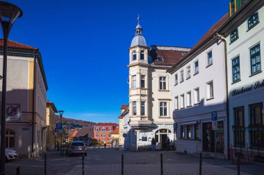 HILDBURGHAUSEN, GERMANY - CIRCA OKTOBER, 2021: Hildburghausen, Thuringia, Almanya.