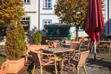 HILDBURGHAUSEN, GERMANY - CIRCA OKTOBER, 2021: Hildburghausen, Thuringia, Almanya.