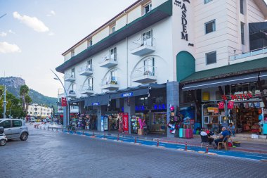 KEMER, TURKEY - CRCA OKTOBER, 2021: Kemer kasabası, Antalya, Türkiye.