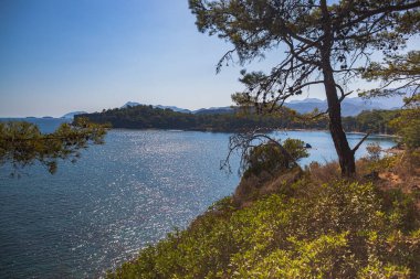 Antalya kıyıları Kemer, Antalya, Türkiye.