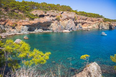 Antalya kıyıları Kemer, Antalya, Türkiye.