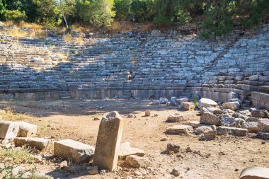 PHASELIS, TURKEY - CRCA OKTOBER, 2021: Phaselis, Kemer ilçesi yakınlarındaki antika kasaba harabesi.