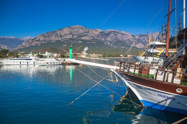 Kemer Turchia Circa Oktober 2021 Marina Della Città Kemer Antalya — Foto Stock