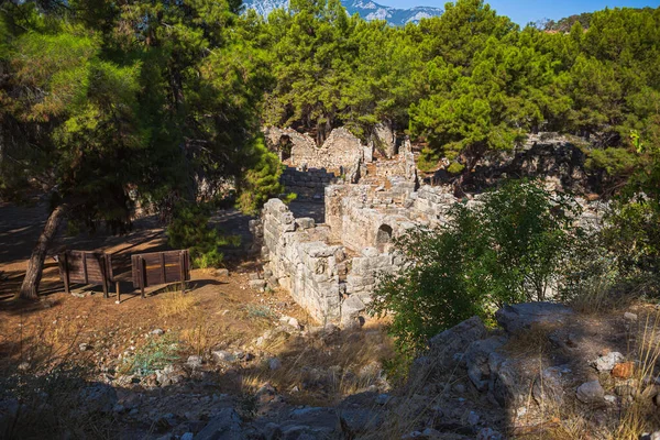 Phaselis Turkey Circa Oktober 2021 Phaselis Antyczna Ruina Miasta Pobliżu — Zdjęcie stockowe