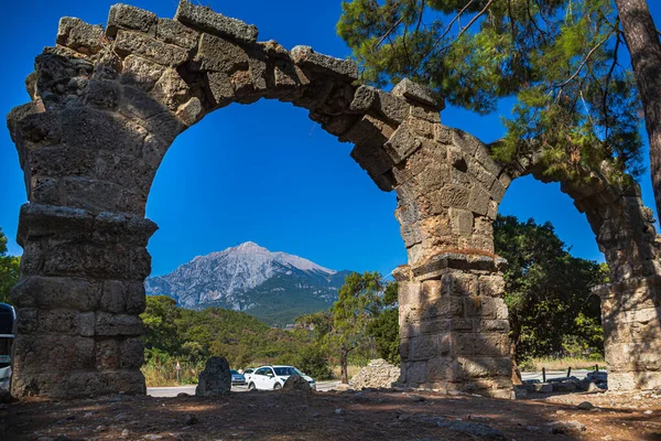 Phaselis Turquia Circa Oktober 2021 Phaselis Ruína Cidade Romântica Perto — Fotografia de Stock