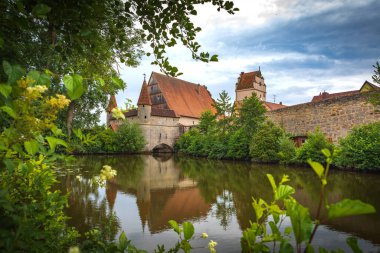 DINKELSBUEHL, BAVARIA, GERMANY - CIRCA HAZİRAN, 2021: Dinkelsbuehl kasabası, Almanya.