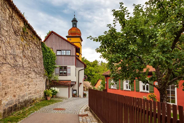 Dinkelsbuehl Bavaria Γερμανια Circa Ιουλιοσ 2021 Αστικό Τοπίο Της Πόλης — Φωτογραφία Αρχείου