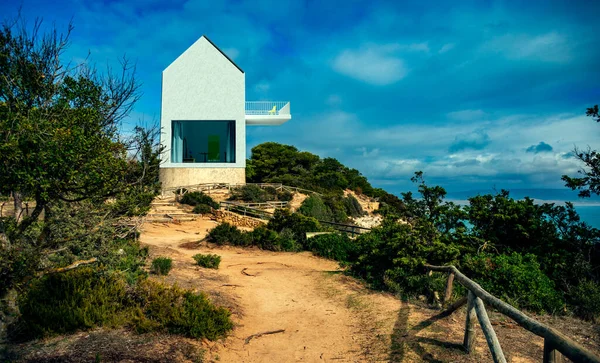 Futuristický Moderní Dům Pobřeží Atlantiku — Stock fotografie