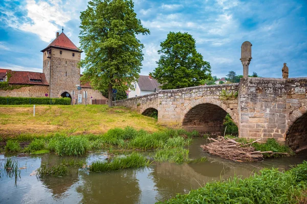 Sesslach Bavaria Jermany Circa May 2022 Rodachbruecke Kota Sesslach Jerman — Stok Foto