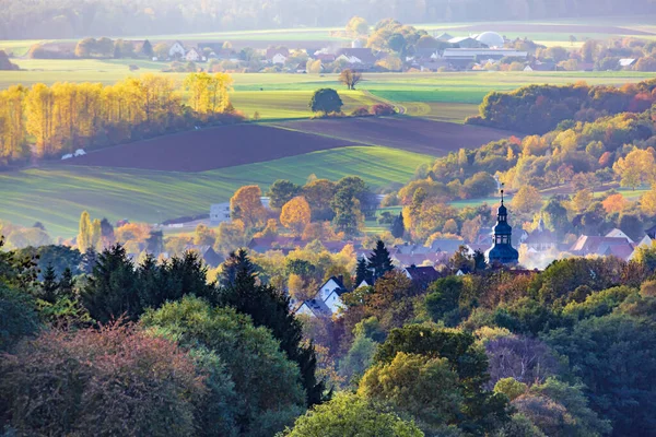 Autumn Rural Landscape Coburg Germany — Stock Photo, Image