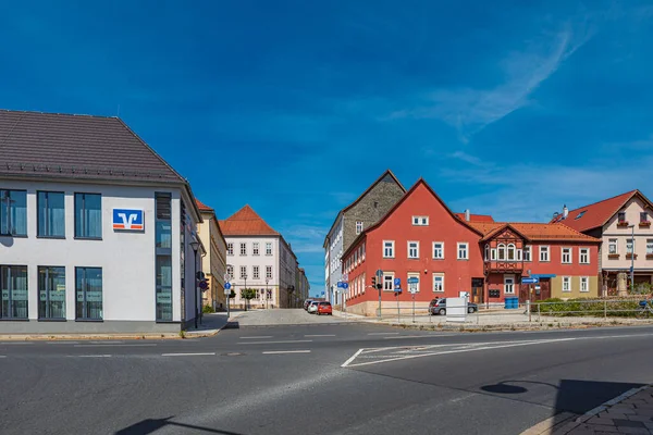 Hildburghausen Thuringia Germany Circa July 2022 Eisfelder Strasse Hildburghausen Town — Stock Photo, Image