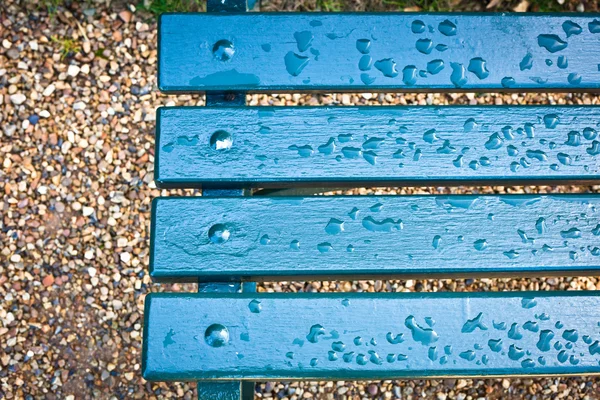 Bench after rain — Stock Photo, Image