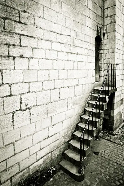 Средневековая лестница — стоковое фото