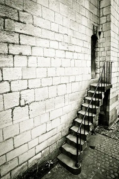 Mittelalterliche Treppe — Stockfoto