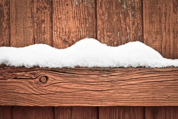 Neve na cerca — Fotografia de Stock