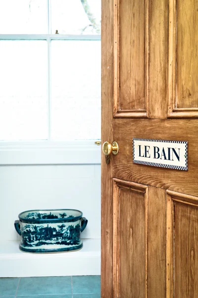 Bathroom door — Stock Photo, Image