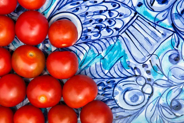 Tomates cereja — Fotografia de Stock