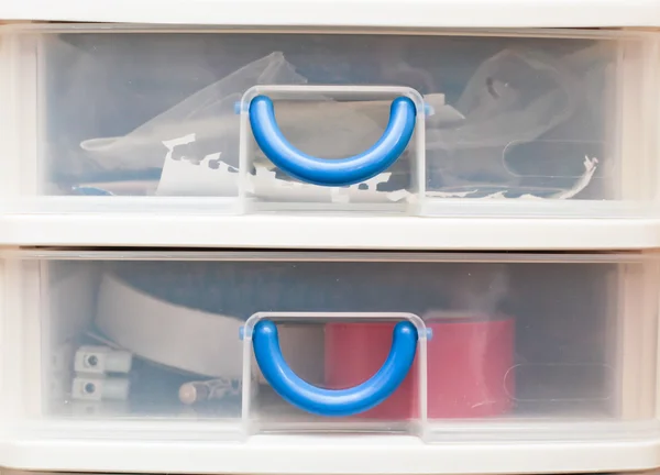 Plastic drawers — Stock Photo, Image