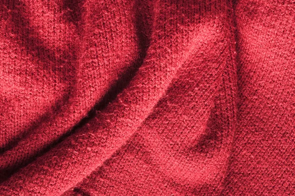 Červené pletené vlněné — Stock fotografie