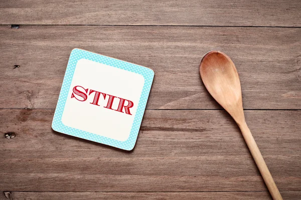 Stirring spoon — Stock Photo, Image