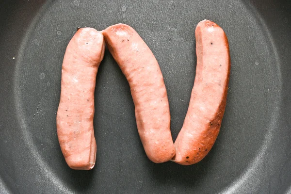 Raw sausages — Stock Photo, Image