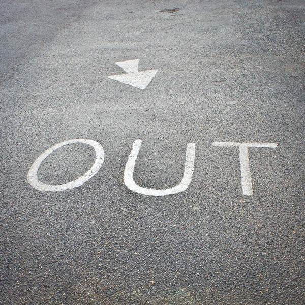 Out sign — Stock Photo, Image