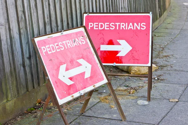Znaki dla pieszych — Zdjęcie stockowe