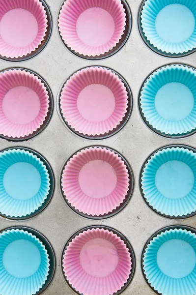 Silicon cup cake moulds — Stock Photo, Image