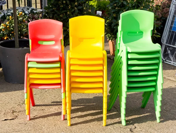 Colorful chairs — Stock Photo, Image