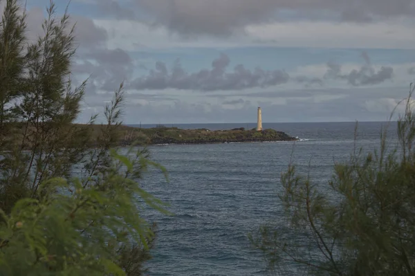 Maják Ninini Point Ostrově Kauai 8076 — Stock fotografie