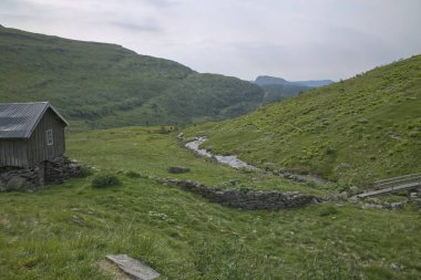 Hiking the Vigdal Valley in Breheimen National Park in Norway