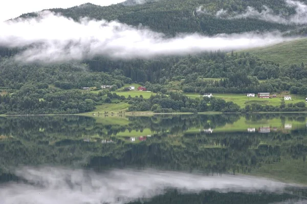 Вид Берега Ватнета Ватнет Норвегия — стоковое фото
