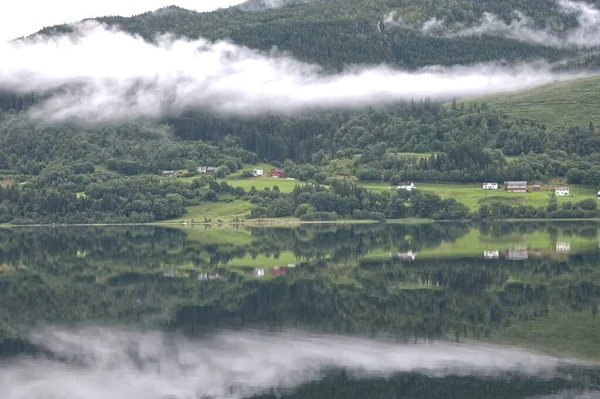 View Banks Vangsvatnet Voss Norway — Stock fotografie