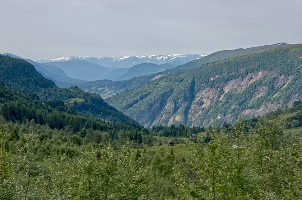 Hiking Vigdal Valley Breheimen National Park Norway — Photo