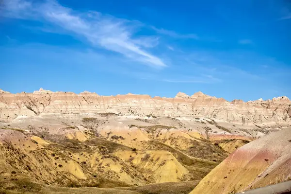 Early Morning View Yellow Mounds Area Badlands National Park South — Stock Photo, Image