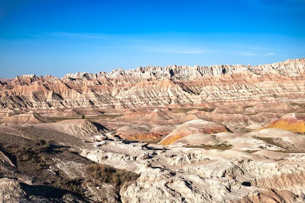 Early Morning Vista Yellow Mounds Overlook Badlands National Park South — Stock Photo, Image
