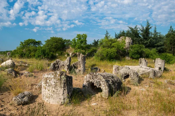 Die Steinwüste Pobiti Kamani Sagenhaftes Felsphänomen Der Provinz Varna Bulgarien — Stockfoto