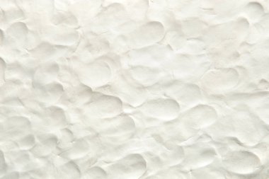 Parmak izli beyaz plastiksi doku. Kil malzeme modeli arkaplanı modelleniyor.